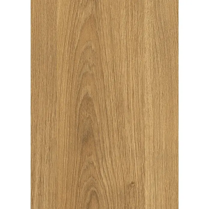 Egger Laminat NatureSense - Nord Eiche natur, Landhausdiele, 1.292 x 193 x 8 mm - Nahaufnahme einer Holzoberfläche mit Maserung und warmen Farbtönen, ideal als Hintergrund für Möbel- oder Dekorationsprojekte.