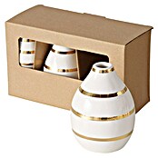 Boltze Vase Oro (Ø x H: 9 x 12 cm, Keramik, Weiß,Gold) | BAUHAUS