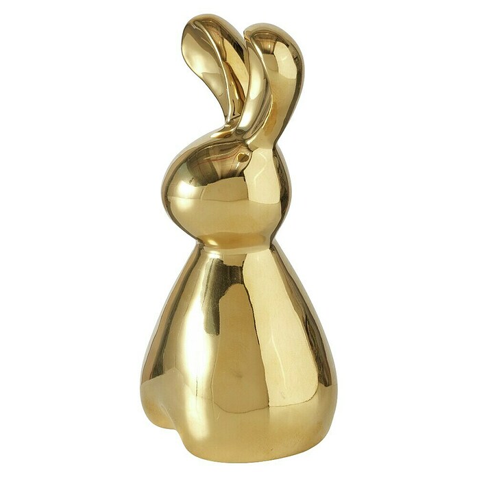 Boltze Dekofigur Hase Daggy (L x B x H: 3,7 x 9 x 8,5 cm, Gold) | BAUHAUS
