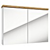 Spiegelschrank Space System (B x H: 80 x 60 cm, Holz, Weiß/Eiche) | BAUHAUS
