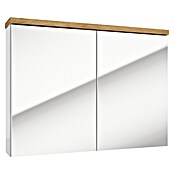 Spiegelschrank Space System (B x H: 80 x 60 cm, Holz, Weiß/Eiche) | BAUHAUS