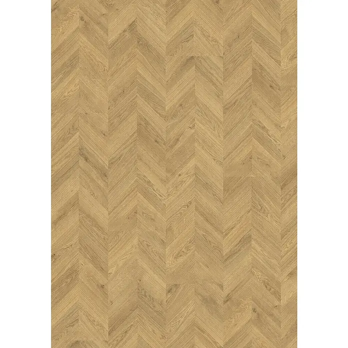 Egger Laminat NatureSense - Weinburg Eiche hell, Fischgrät, 1.292 x 327 x 8 mm - Holzfußboden in Fischgrätmuster, warmes Braun. Elegantes Design für modernes Wohnen, zeitlos und stilvoll.