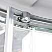 Sanotechnik Quickline Komplettdusche Trend (Gerade, 80 x 120 x 210 cm, Schwarz/Silbergrau)