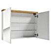 Spiegelschrank Space System (B x H: 80 x 60 cm, Holz, Weiß/Eiche) | BAUHAUS