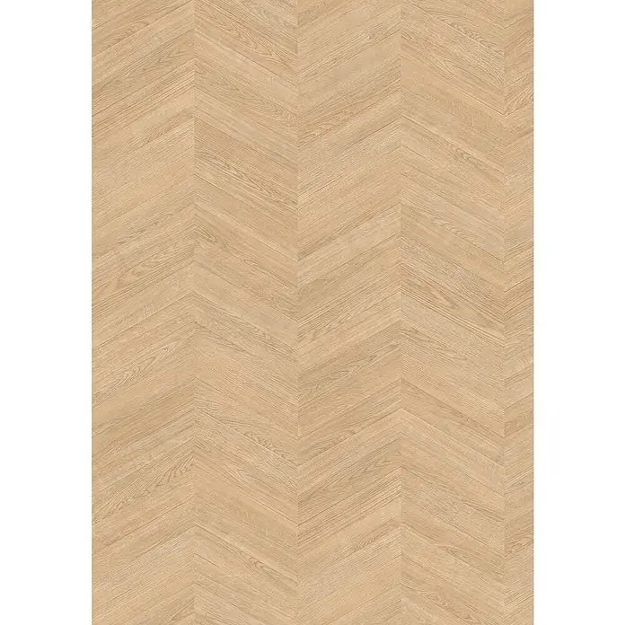 Egger Laminat NatureSense Skanderborg - Skanderborg Eiche sand, 1.292 x 327 x 8 mm - Elegantes Fischgrätparkett in hellem Holzton. Die feine Maserung und das klassische Muster verleihen jedem Raum Wärme und Stil.