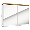 Spiegelschrank Space System (B x H: 80 x 60 cm, Holz, Weiß/Eiche) | BAUHAUS