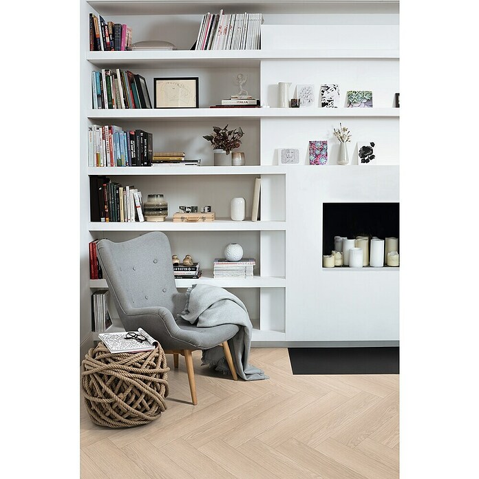 Egger Laminat NatureSense Herringbone (Baronia Eiche hell, Fischgrät, 840 x 168 x 8 mm) | BAUHAUS