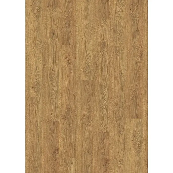 Egger Laminat NatureSense - Asgil Eiche honig, Landhausdiele, 1.292 x 193 x 8 mm - Detaillierte Ansicht eines Laminatbodens in warmen Brauntönen mit deutlicher Holzmaserung für ein natürliches Aussehen.