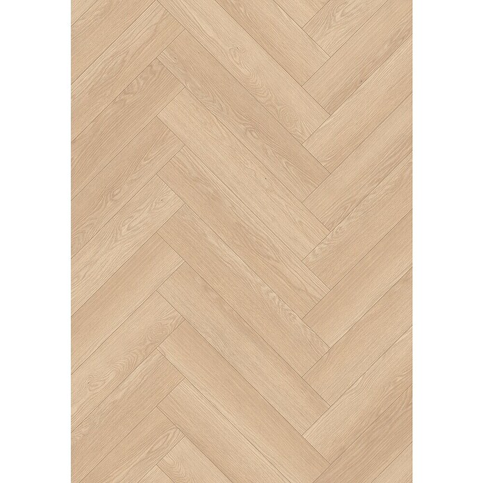 Egger Laminat NatureSense Herringbone Baronia Eiche sand (Baronia Eiche sand, Fischgrät, 840 x 168 x 8 mm) | BAUHAUS