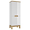 Hochschrank Space System (B x T x H: 60 x 46 x 173 cm, Weiß/Eiche, Glänzend) | BAUHAUS