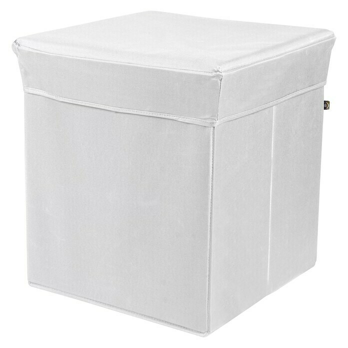 Phönix Sitz- & Aufbewahrungsbox Stor it (L x B x H: 41 x 41 x 44 cm, Polyester, Weiß)