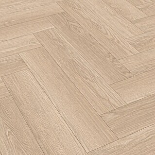 Egger Laminatmuster NatureSense Herringbone (297 x 168 x 8 mm, Fischgrät, Baronia Eiche hell)