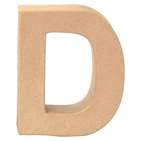 Glorex Papp-Buchstabe (Motiv: D, Pappe, L x B x H: 17,5 x 14 x 5,5 cm)