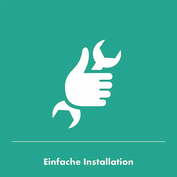 Hansgrohe Zesis M33 Spültischarmatur - Höhe: 272 mm, Chrom, Glänzend - Weißes Icon einer Hand, die einen Schraubenschlüssel hält, symbolisiert einfache Installation.