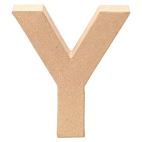 Glorex Papp-Buchstabe (Motiv: Y, Pappe, L x B x H: 17,5 x 14 x 5,5 cm)