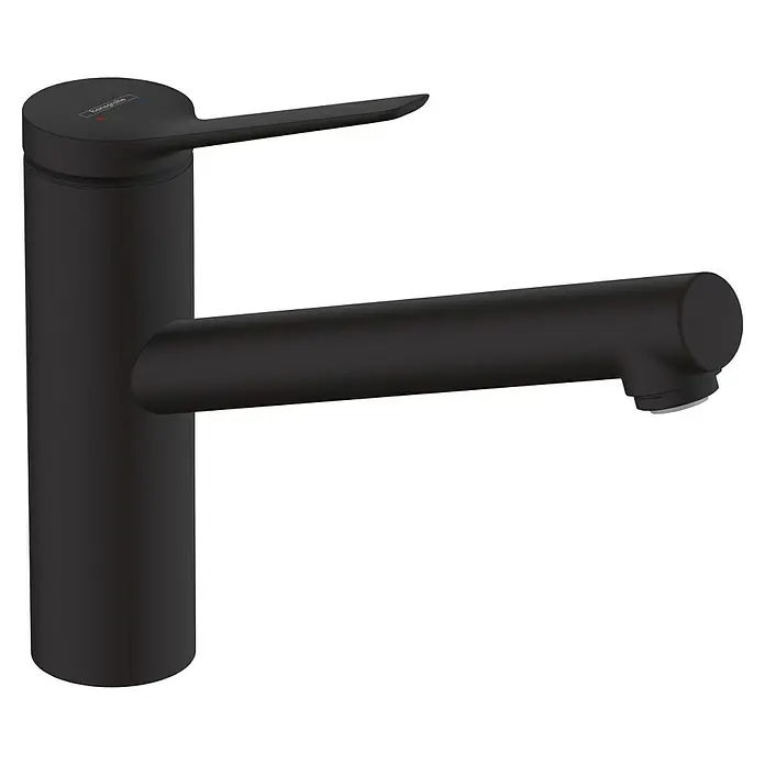Hansgrohe Zesis M33 Spültischarmatur - Mattschwarz, Matt, Durchflussmenge: 11,6 l/min - Mattschwarze Einhebel-Waschtischarmatur in elegantem Design.