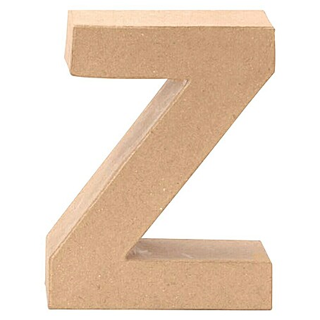Glorex Papp-Buchstabe (Motiv: Z, Pappe, L x B x H: 17,5 x 12 x 5,5 cm)