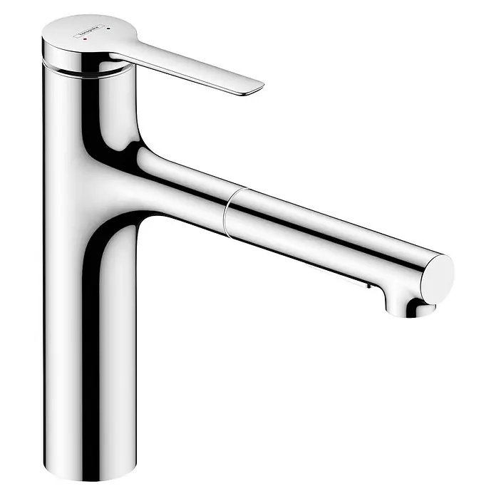 Hansgrohe Zesis M33 Spültischarmatur - Chrom, Glänzend, Mit sBox - Moderner Chrom-Badezimmerhahn mit Einhebelmischer.
