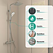 Hansgrohe Duschsystem Moventa E 230 + JBL Box GRATIS (Anzahl Strahlarten: 1 Stk., Chrom) | BAUHAUS