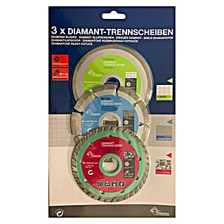 Diamant-Trennscheiben-Set (3 Stk.)