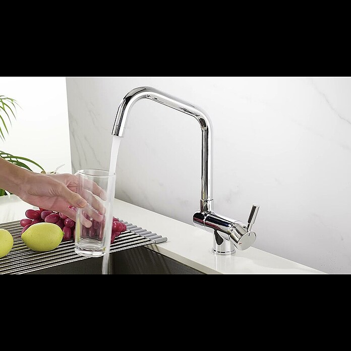 Rousseau Grifo de cocina Mica (Cromo) | BAUHAUS