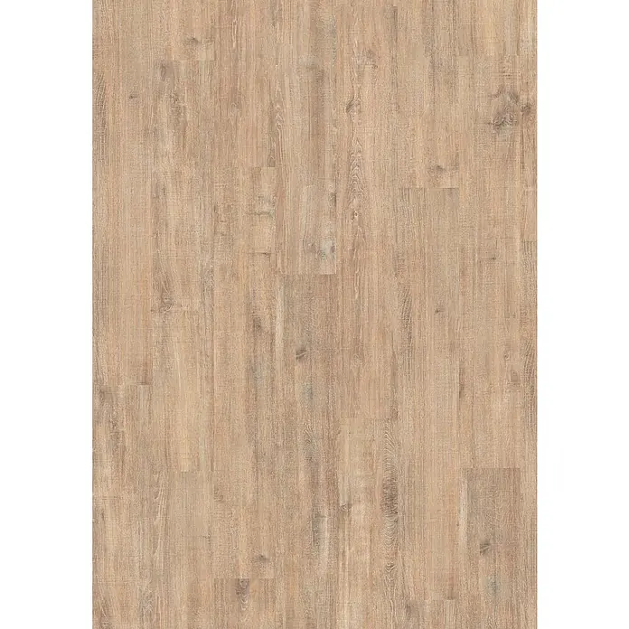 Egger Laminat NatureSense - Woodwork Eiche, Landhausdiele, 1.292 x 193 x 7 mm - Eine Nahaufnahme von hellem Laminatboden mit Holzmaserung. Das Laminat ist ideal für Wohnräume mit rustikalem Charme.