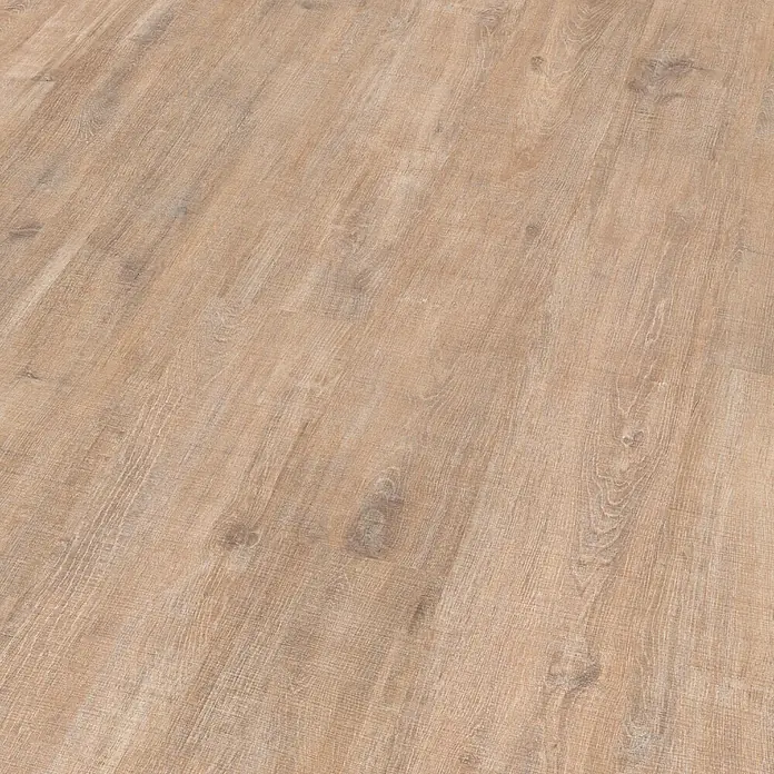 Egger Laminat NatureSense - Woodwork Eiche, Landhausdiele, 1.292 x 193 x 7 mm - Detailaufnahme eines hellbraunen Laminatbodens mit dezenter Holzstruktur, ideal für moderne Wohnräume.
