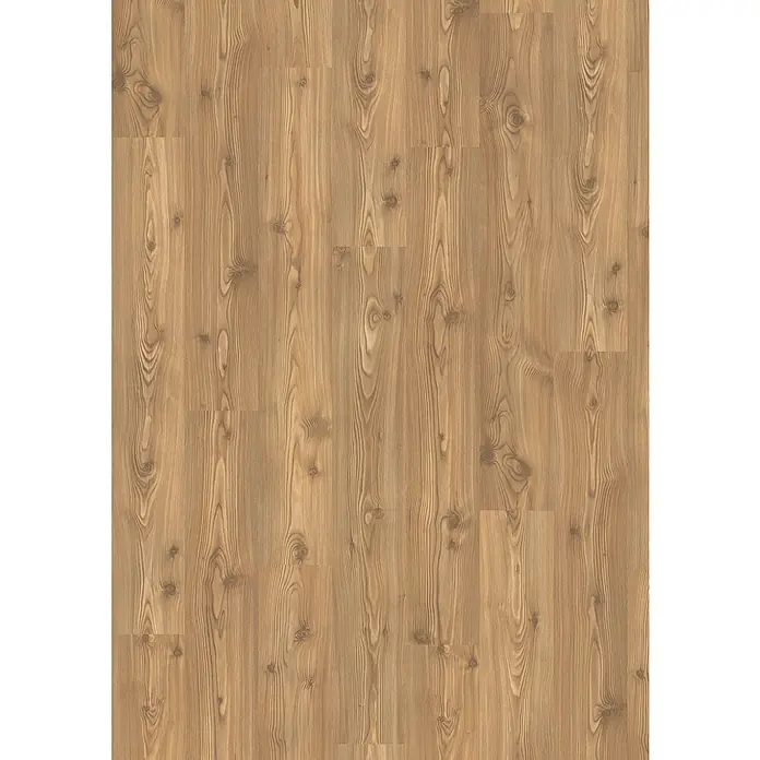 Egger Laminat NatureSense - Kanadische Fichte, Landhausdiele, 1.292 x 193 x 7 mm - Helles Holzfußbodenmuster mit Maserung und Astlöchern für ein warmes, natürliches Ambiente im Raum.