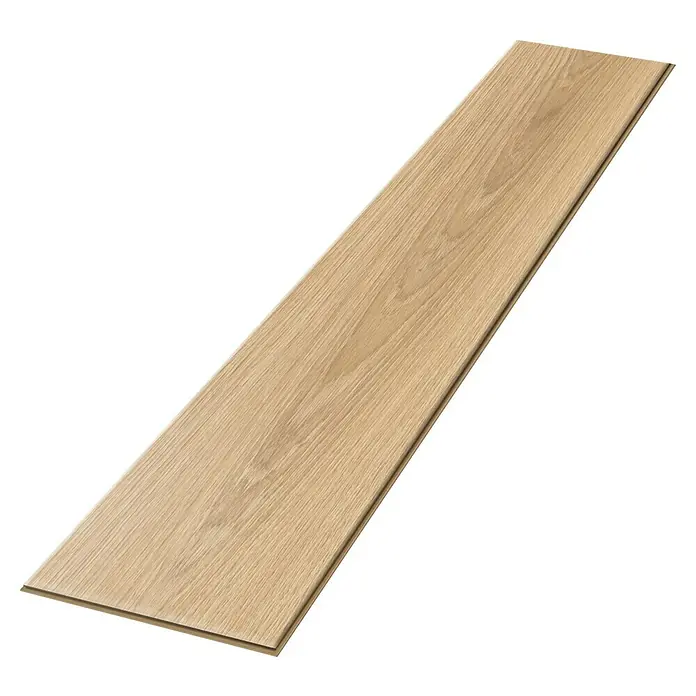 Egger Laminat NatureSense - Nord Eiche sand, Landhausdiele, 1.292 x 193 x 8 mm - Ein einzelnes Laminatpaneel mit hellem Holzmaserungsmuster, ideal für moderne Bodenbeläge mit einfacher Verlegung und pflegeleichter Oberfläche.