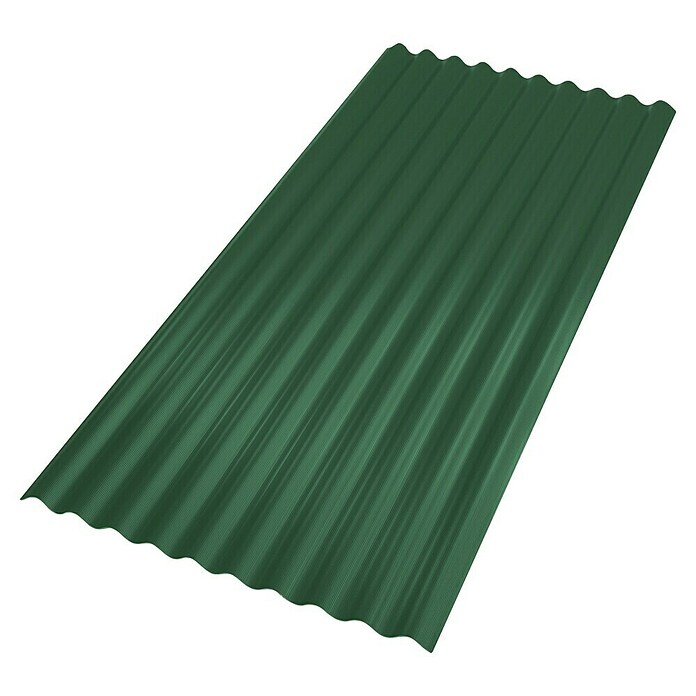 Gutta Valovita plošča Guttapral EVO  (Zelena, Do x Š: 200 x 95 cm, Debelina: 3 mm) | Valovite plošče | Strešne kritine | Gradbeni material | Izdelki | BAUHAUS