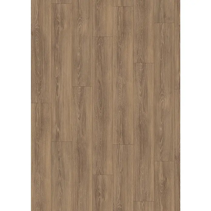 Egger Laminat NatureSense - Newport Eiche braun, Landhausdiele, 1.292 x 193 x 8 mm - Ein warmtoniger Holzboden mit realistischer Maserung, perfekt für ein gemütliches Ambiente und moderne Innenräume.
