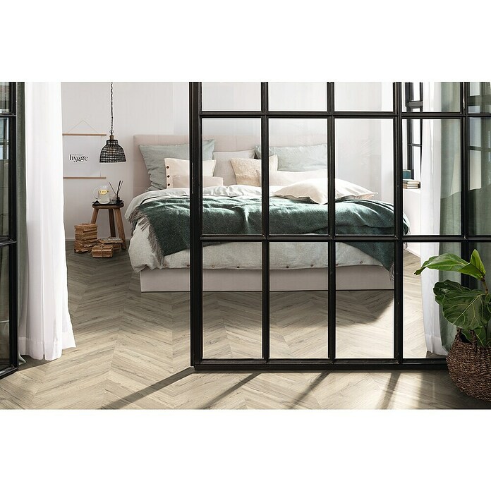 Egger Laminat NatureSense Rillington Eiche hell (Rillington Eiche hell, Fischgrät, 1 292 x 327 x 8 mm) | BAUHAUS