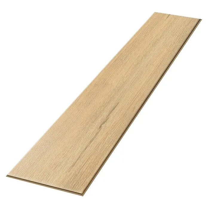 Egger Laminat NatureSense - Loja Eiche natur, Landhausdiele, 1.292 x 193 x 8 mm - Nahaufnahme eines einzelnen Laminatbodens mit hellem Holzfinish und einer leichten Maserung. Ideal für stilvolle Innenräume.