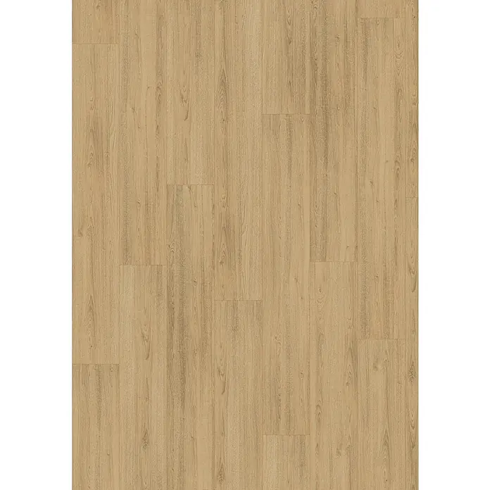 Egger Laminat NatureSense - Charlotte Eiche natur, Landhausdiele, 1.292 x 193 x 7 mm - Detailaufnahme eines hellbraunen Laminatbodens mit realistischer Holzstruktur und einfacher Verlegung für ein modernes Ambiente.