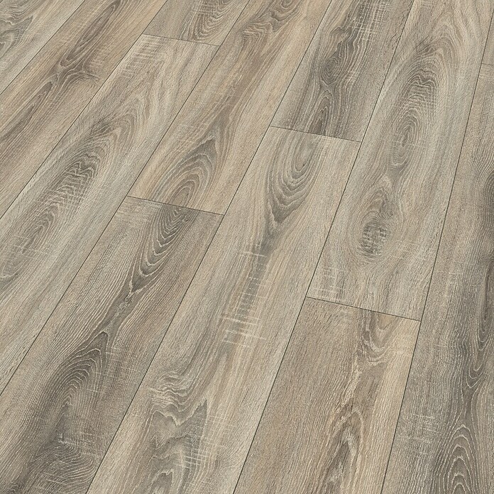 Egger Laminatmuster NatureSense (297 x 193 x 7 mm, Landhausdiele, Bardolino Eiche grau) | BAUHAUS
