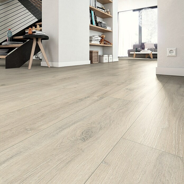Egger Laminat NatureSense Kreideeiche (Kreideeiche, Landhausdiele, 1 292 x 193 x 7 mm) | BAUHAUS