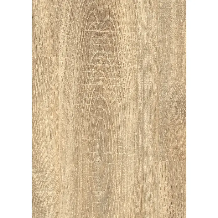 Egger Laminat NatureSense - Bardolino Eiche, Landhausdiele, 1.292 x 193 x 8 mm - Nahaufnahme eines hellen Laminatbodens mit einer natürlichen Holzmaserung, ideal für moderne Innenräume und stilvolle Bodengestaltung.