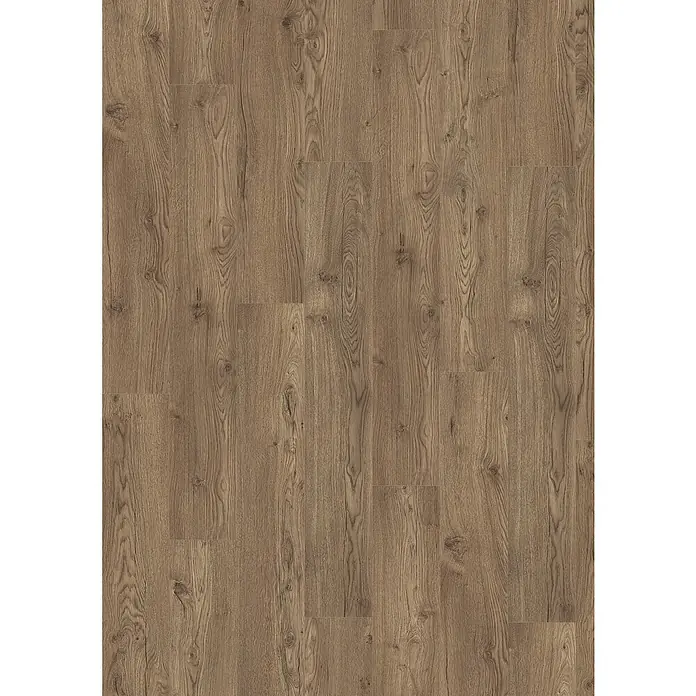 Egger Laminat NatureSense Aqua - Olchon Eiche rauch, Landhausdiele, 1.292 x 193 x 10 mm - Bild eines Paneelbodens mit einem ansprechenden Holzdekor. Die Maserung und Farbgebung verleihen dem Boden ein authentisches Aussehen.