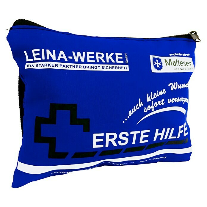 Leina-Werke Erste-Hilfe-Set130 x 185 mm, Reißverschluss, Blau Unknown