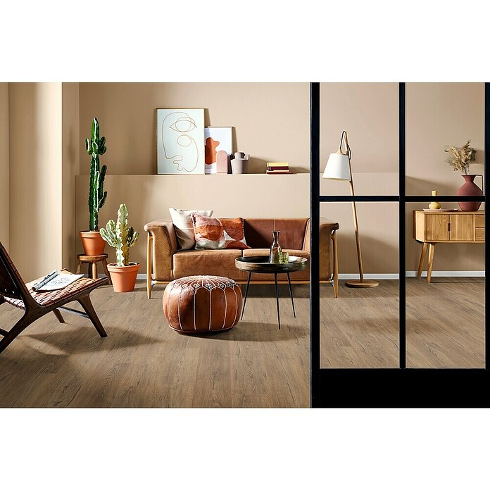 Egger Laminat NatureSense Aqua Melba Eiche braun (Melba Eiche braun, Landhausdiele, 1 292 x 193 x 8 mm) | BAUHAUS