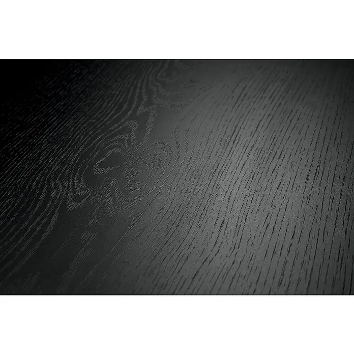Egger Laminat NatureSense Aqua - Pinot Eiche weiß, Landhausdiele, 1.292 x 193 x 8 mm - Nahaufnahme einer dunklen Holzoberfläche mit Maserung, die eine natürliche und elegante Ästhetik verleiht.