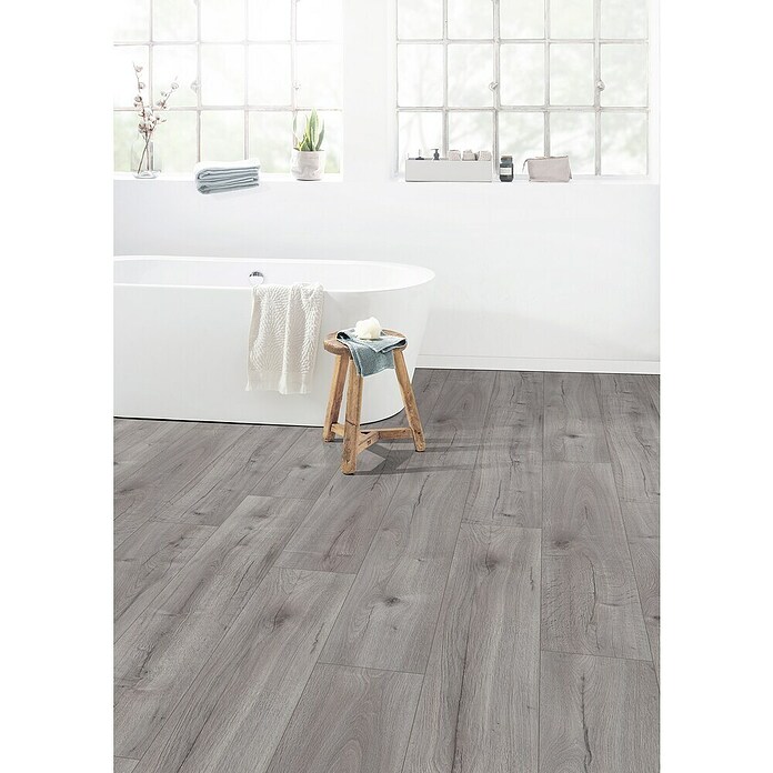 Egger Laminaat NatureSense Aqua Loja Eiken Lichtgrijs (Planken, 1.292 x 246 x 8 mm) | BAUHAUS