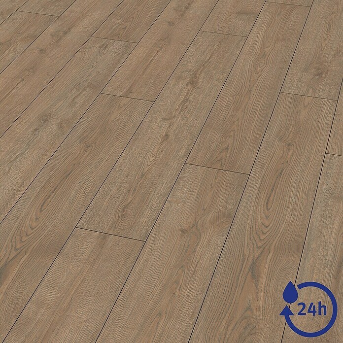 Egger Laminatmuster NatureSense Aqua (297 x 193 x 8 mm, Landhausdiele, Turin Eiche braun) | BAUHAUS