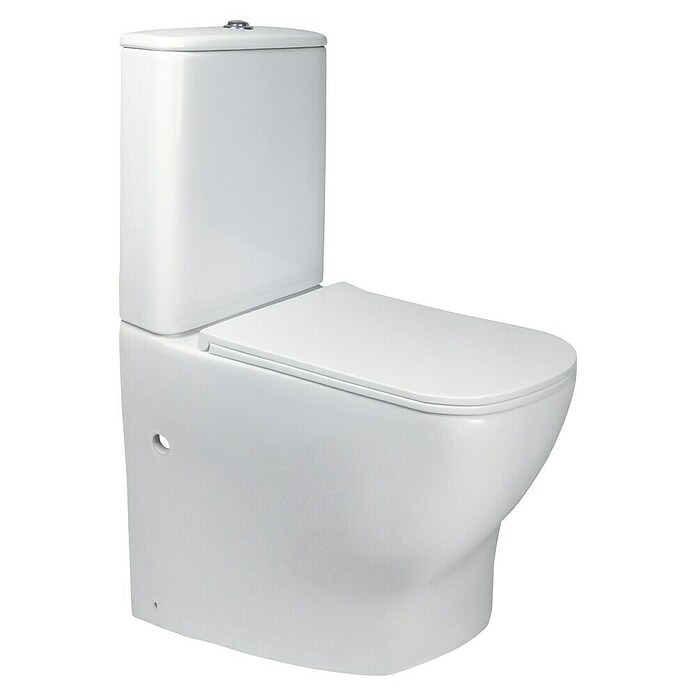 Camargue Pack de WC Lisboa (Sin borde de descarga, Salida WC: Horizontal, Blanco) | BAUHAUS