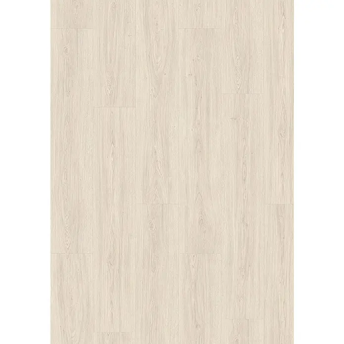 Egger Laminat NatureSense Aqua - Victoria Eiche weiß, Landhausdiele, 1.292 x 246 x 8 mm - Helles Holzbodenmuster mit subtilen Maserungen, das eine warme und einladende Atmosphäre schafft. Perfekt für moderne Innenräume.