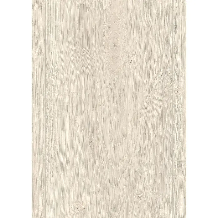 Egger Laminatmuster NatureSense Aqua - 297 x 246 x 8 mm, Landhausdiele, Victoria Eiche weiss - Helles Holzstruktur-Design mit feiner Maserung für moderne Bodenbeläge oder Möbeloberflächen mit natürlicher Optik und warmer Ausstrahlung.