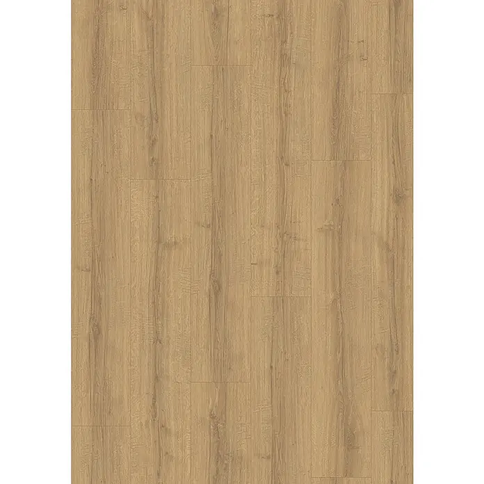 Egger Laminat NatureSense Aqua - Sherman Eiche honig, Landhausdiele, 1.292 x 246 x 8 mm - Fotografie von Laminatbodenbelag mit hellem Holzmaserungsmuster und einer warmen, neutralen Farbpalette.