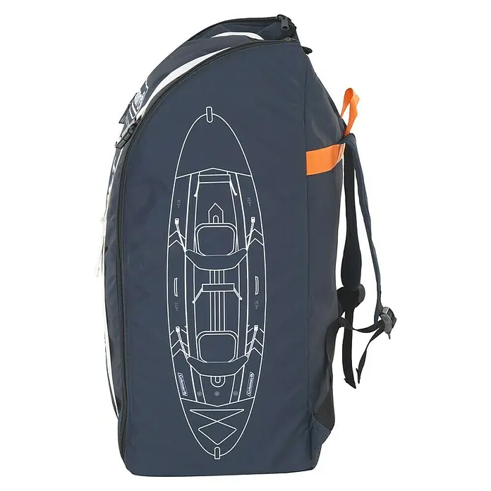 Sevylor Kajak Colorado Kit - L x B: 342 x 96 cm, Nutzlast: 180 kg, Geeignet für: 2 Personen - Der Coleman Kajak-Trägerrucksack ist eine praktische Lösung für den Transport Ihres Kajaks. Er bietet Komfort und schützt Ihr Kajak beim Transport.