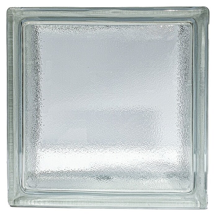 Bloque de vidrio satinado (Transparente, Decorativo, 8 x 19 x 19 cm, Satinado) | BAUHAUS