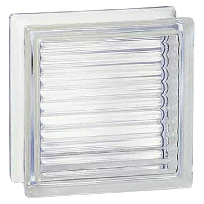 Bloque de vidrio Parallel (Transparente, Decorativo, 8 x 19 x 19 cm) | BAUHAUS